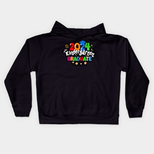 Kids Kindergarten Graduation 2024 Graduate Kids Boys Girls Kids Hoodie